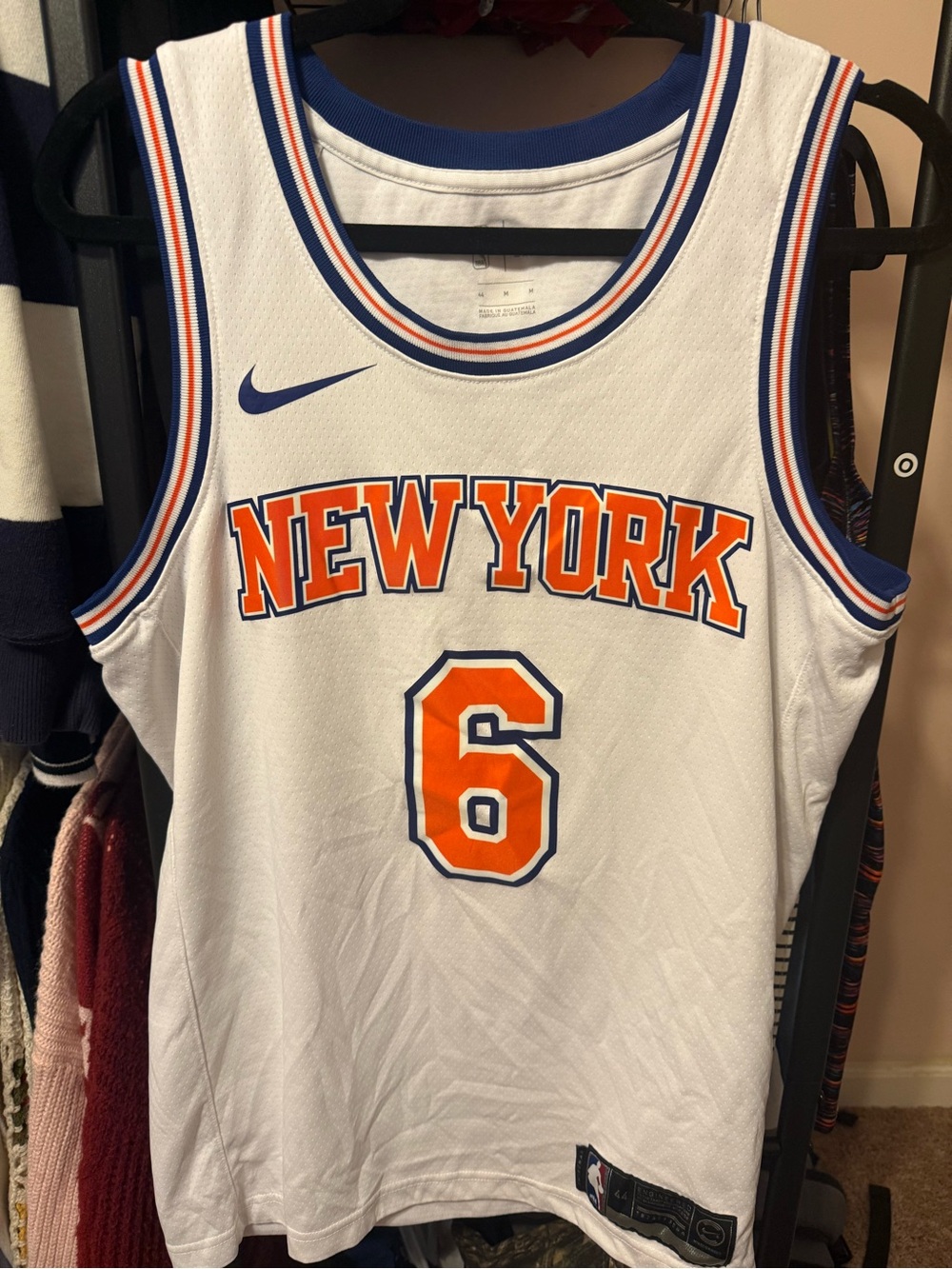 Men's New York Knicks Kristaps Porzingis Nike White Jersey